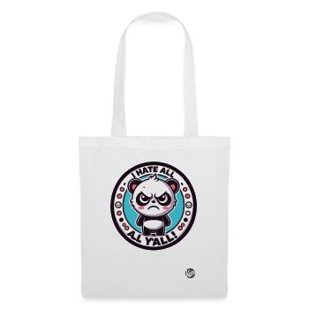 I hate you all, Angry Little Panda - Tote Bag - white - Front