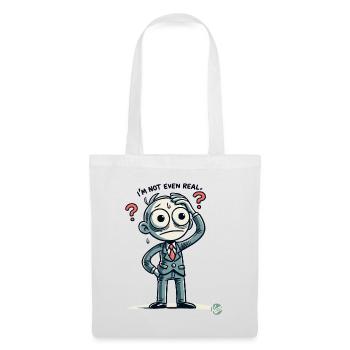 Cartoon Man: I'm Not Even Real - Tote Bag - white - Front
