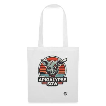 Cochon de l’Apocalypse - Sac en tissu - blanc - Devant