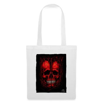 Two red skulls - Tote Bag - white - Front