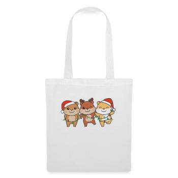 Hamster Christmas Winter Animals Hamster - Tote Bag - white - Front