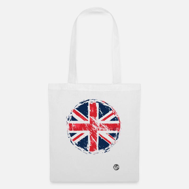 Union Jack Flagge Großbritannien - Stoffbeutel - Weiß