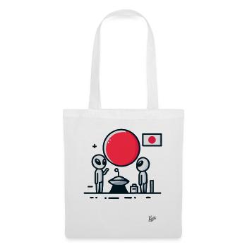 Japan is strange like aliens - Tote Bag - white - Front
