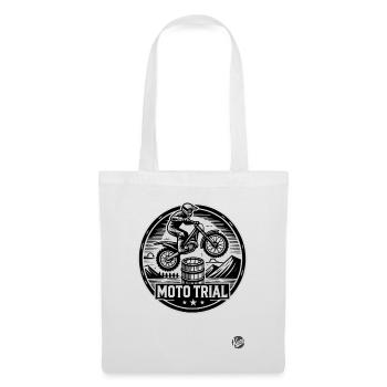 Motocross Motorsport Barrel Jump at Moto Trial - Tote Bag - white - Front