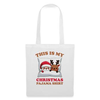 Santa Claus Reindeer Christmas Pajamas - Tote Bag - white - Front