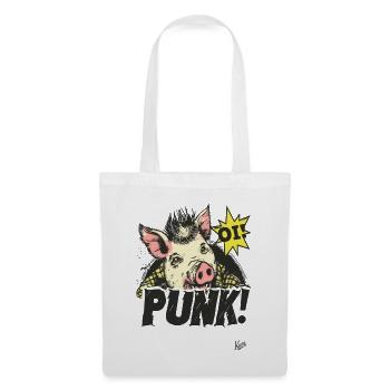 Oi! Punk Pig - Tote Bag - white - Front