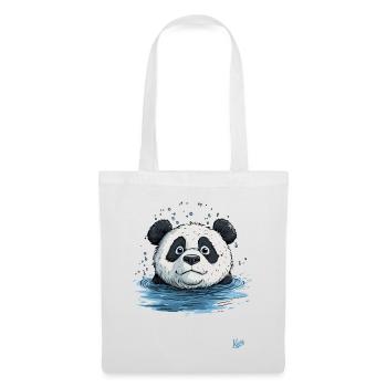 Little panda in the water - Tote Bag - white - Front