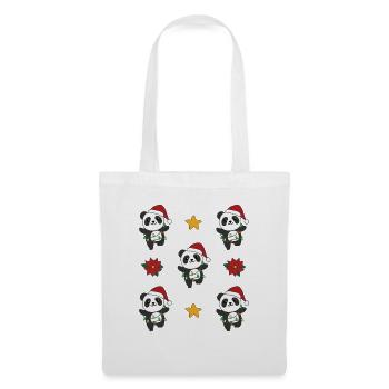 Panda Christmas Winter Animals Pandas - Tote Bag - white - Front