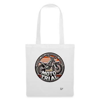 Motocross bike for moto-trial - Tote Bag - white - Front