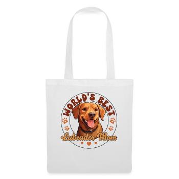 Labrador Retriver Groovy Labrador Mom - Stoffbeutel - Weiß - Vorne