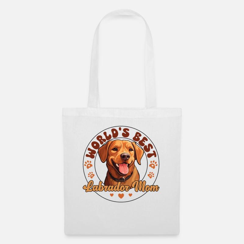 Labrador Retriver Groovy Labrador Mom - Stoffbeutel - Weiß