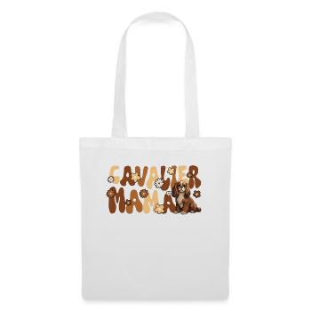 Cavalier King Charles Spaniel Groovy Cavalier Mom - Tote Bag - white - Front