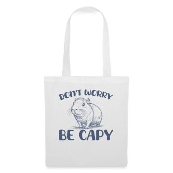 Don't worry, be Capy Funny Capybara - Tote Bag - white - Front