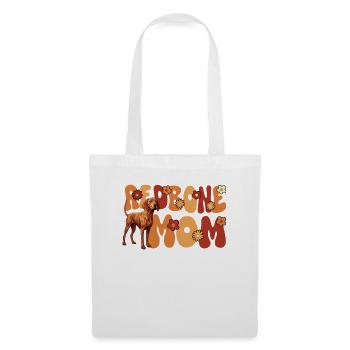 Redbone Coonhound Hund Groovy Redbone mom - Stoffbeutel - Weiß - Vorne