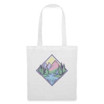 Pastel mountain landscape – pure nature - Tote Bag - white - Front