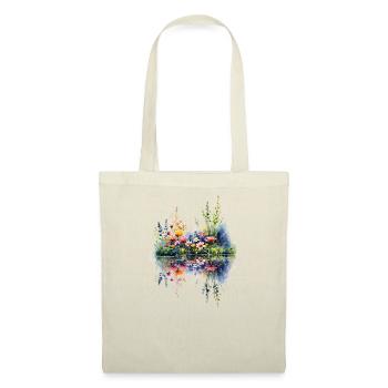 Aquarell Wildblume Reflexion - Stoffbeutel - Natur - Vorne
