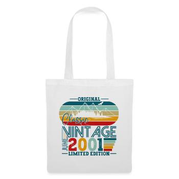 Original June Vintage 2001 21st Birthday Men - Tote Bag - white - Front