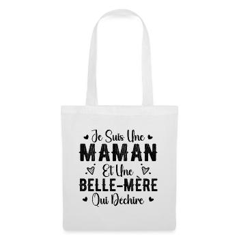 Femme Maman et Une Belle Mère Qui Déchire - Sac en tissu - blanc - Devant