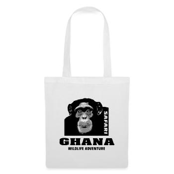 Ghana - Chimpanzés - Sac en tissu - blanc - Devant