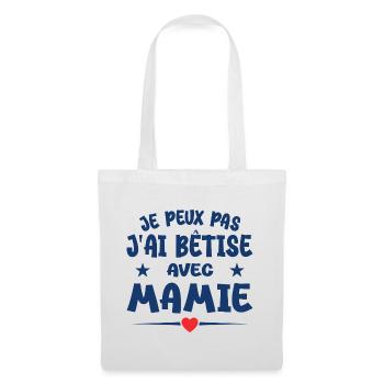 I can't I messed up with grandma - Tote Bag - white - Front
