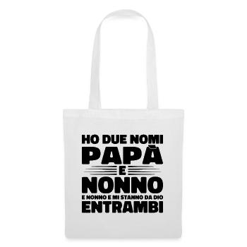 Papa und Opa - Stoffbeutel - Weiß - Vorne