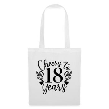Vive le 18e anniversaire de 18 ans - Sac en tissu - blanc - Devant