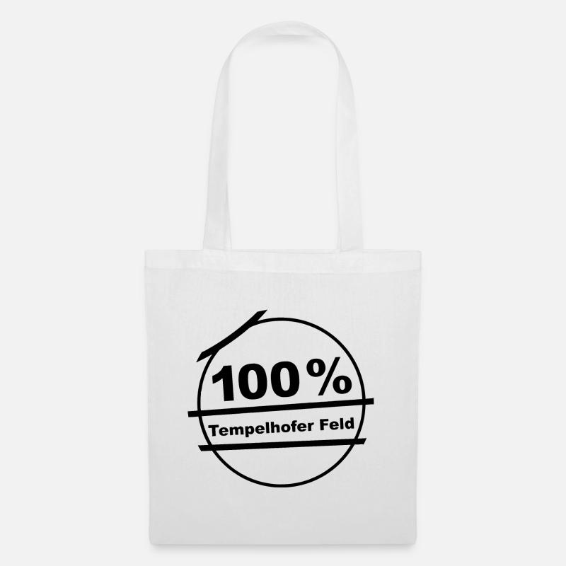100 Tempelhofer Feld - Stoffbeutel - Weiß