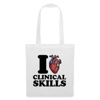 J’aime les compétences cliniques - Sac en tissu - blanc - Devant