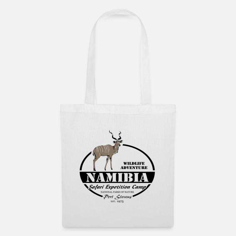 Namibia - Antilope - Stoffbeutel - Weiß