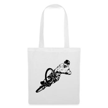 MTB - Mountainbiking - Downhill - BMX - Stoffbeutel - Weiß - Vorne