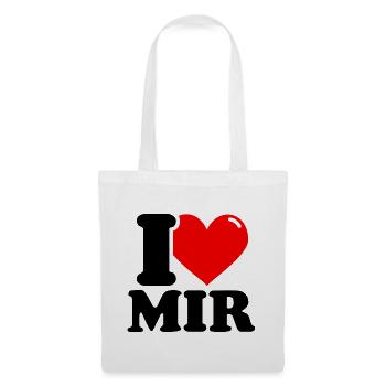 Je m’aime Prénom - Sac en tissu - blanc - Devant