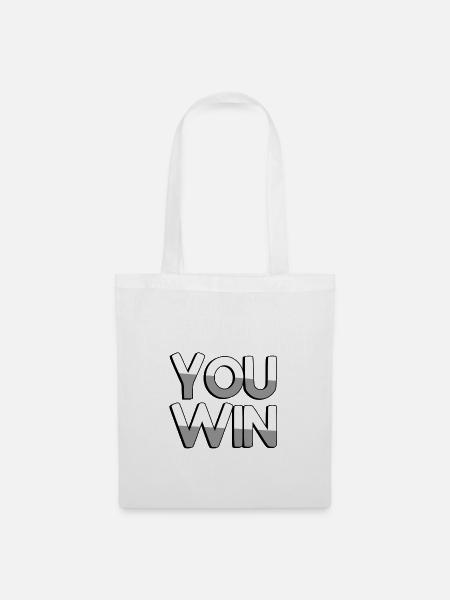 YOU WIN - Gaming - Stoffbeutel - Weiß