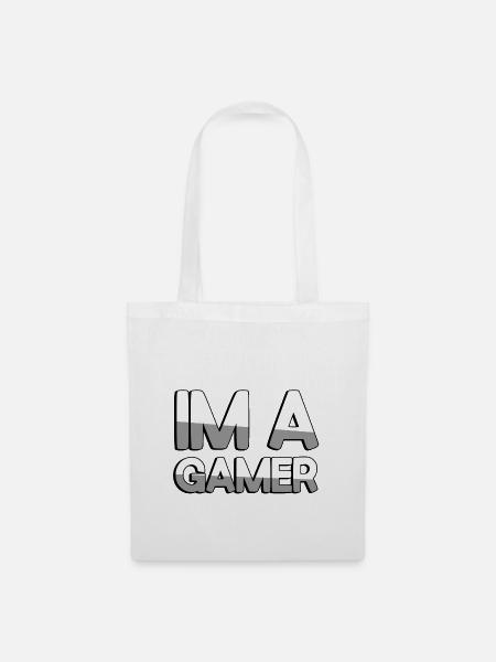 IM A GAMER - Gaming - Stoffbeutel - Weiß