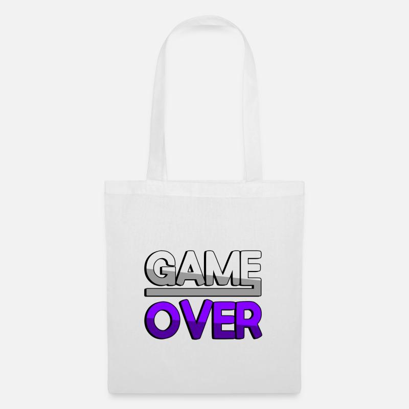 GAME OVER (Lila) - Gaming - Stoffbeutel - Weiß