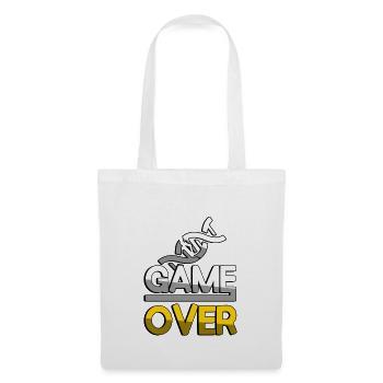 GAME OVER (Gelb) + DNA - Gaming - Stoffbeutel - Weiß - Vorne