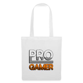 PRO GAMER (Orange) - Gaming - Stoffbeutel - Weiß - Vorne