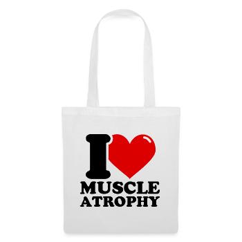 Ich liebe Muskelschwund - Fitness-Gewichtheben lus - Stoffbeutel - Weiß - Vorne
