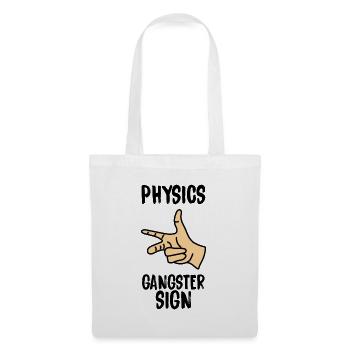 Physics gangster sign - Sac en tissu - blanc - Devant