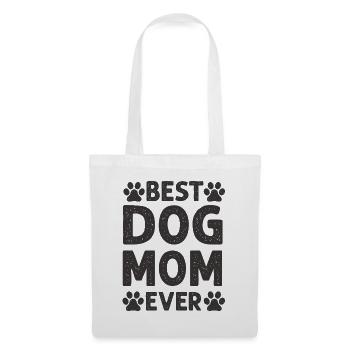 Meilleur chien maman jamais | Cadeau de maman chien fête des mères - Sac en tissu - blanc - Devant