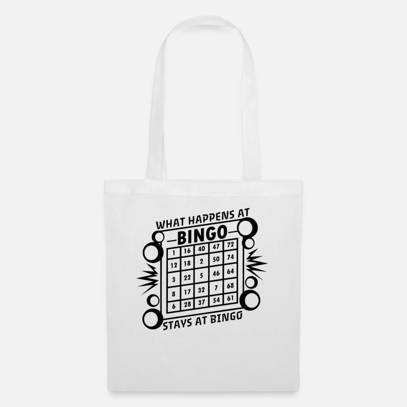 Bingo Bingomannschaft Bingoteam Geschenkidee - Stoffbeutel - Weiß