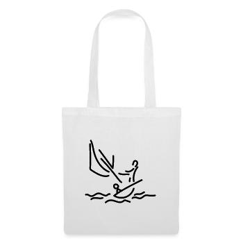 Voile | Marin cadeau | Cadeau voile drôle - Sac en tissu - blanc - Devant