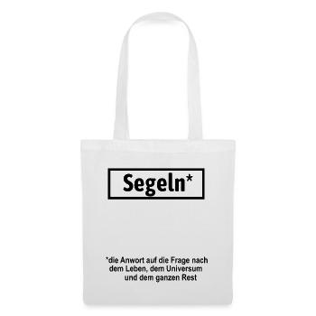 Naviguer | Cadeau marin | La voile de cadeau drôle - Sac en tissu - blanc - Devant