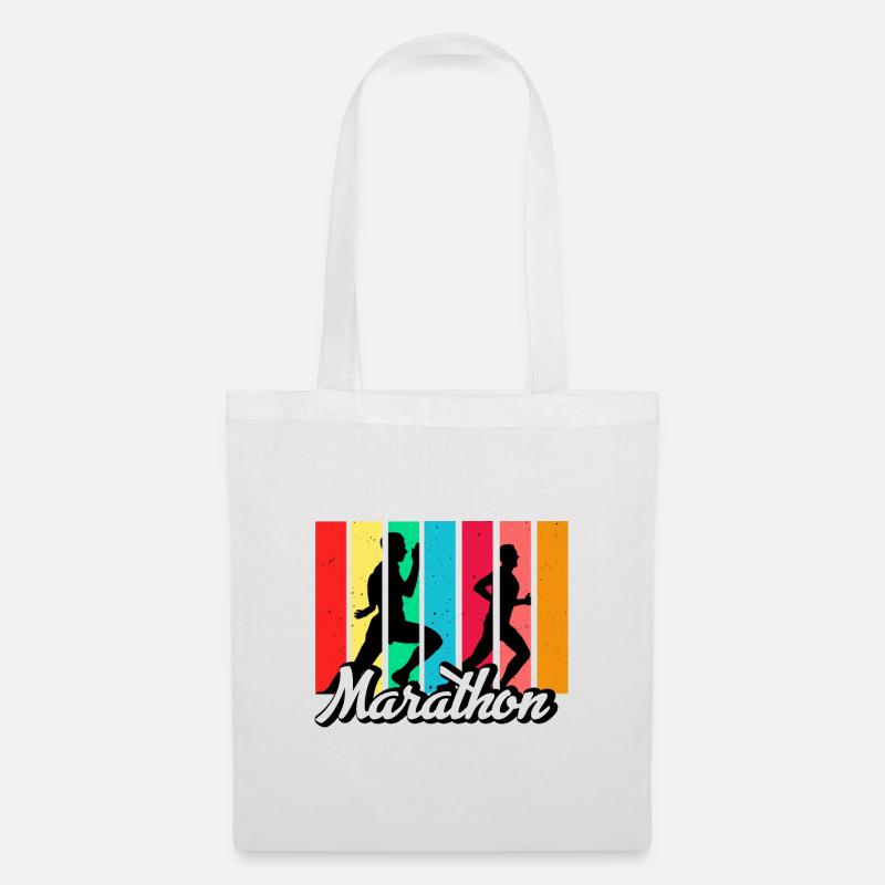 marathon - Tote Bag - white