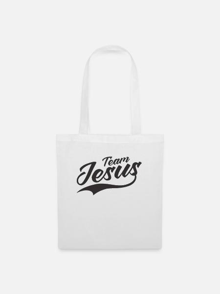 Jesus Glaube Team Geburtstag Geschenk - Stoffbeutel - Weiß