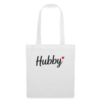 Hubby Mann Ehemann Paar Geschenk Geburtstag - Stoffbeutel - Weiß - Vorne