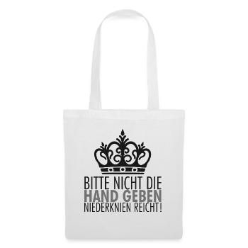 Niederknien Reicht - Stoffbeutel - Weiß - Vorne