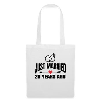 Je viens de me marier il y a 20 ans 20e anniversaire de mariage - Sac en tissu - blanc - Devant
