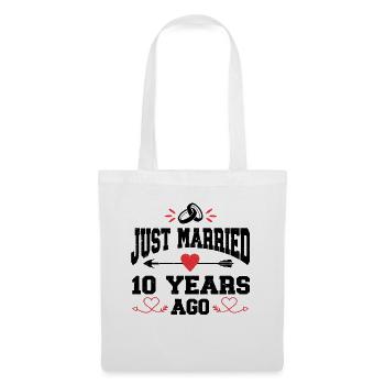 Je viens de me marier il y a 10 ans 10e anniversaire de mariage - Sac en tissu - blanc - Devant