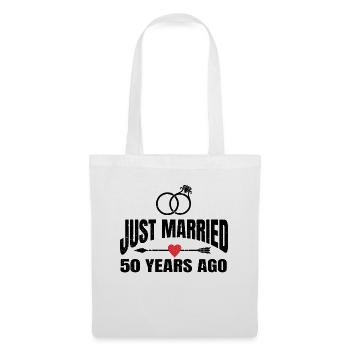 Just Married 50 Years Ago 50th Wedding Anniversary - Stoffbeutel - Weiß - Vorne