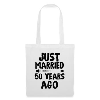 Je viens de me marier il y a 50 ans 50e anniversaire de mariage - Sac en tissu - blanc - Devant